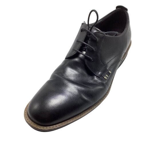 Ecco Mens Dress Shoes Black Leather Lace-Up Derby Style  Size 46, US 12*NWOB - Picture 7 of 14